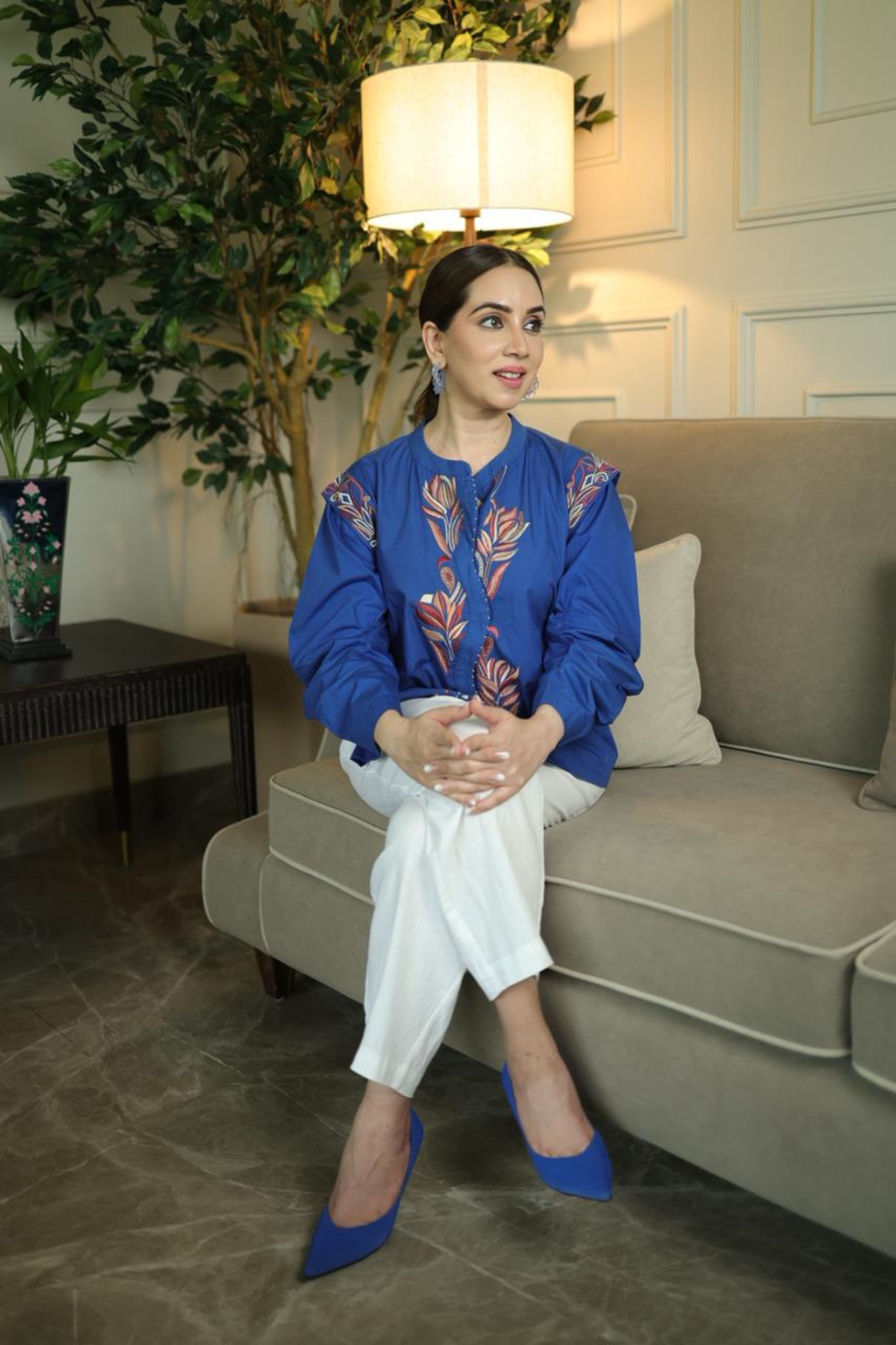MEGHA CHOPRA - LEHR CURVY SHIRT
