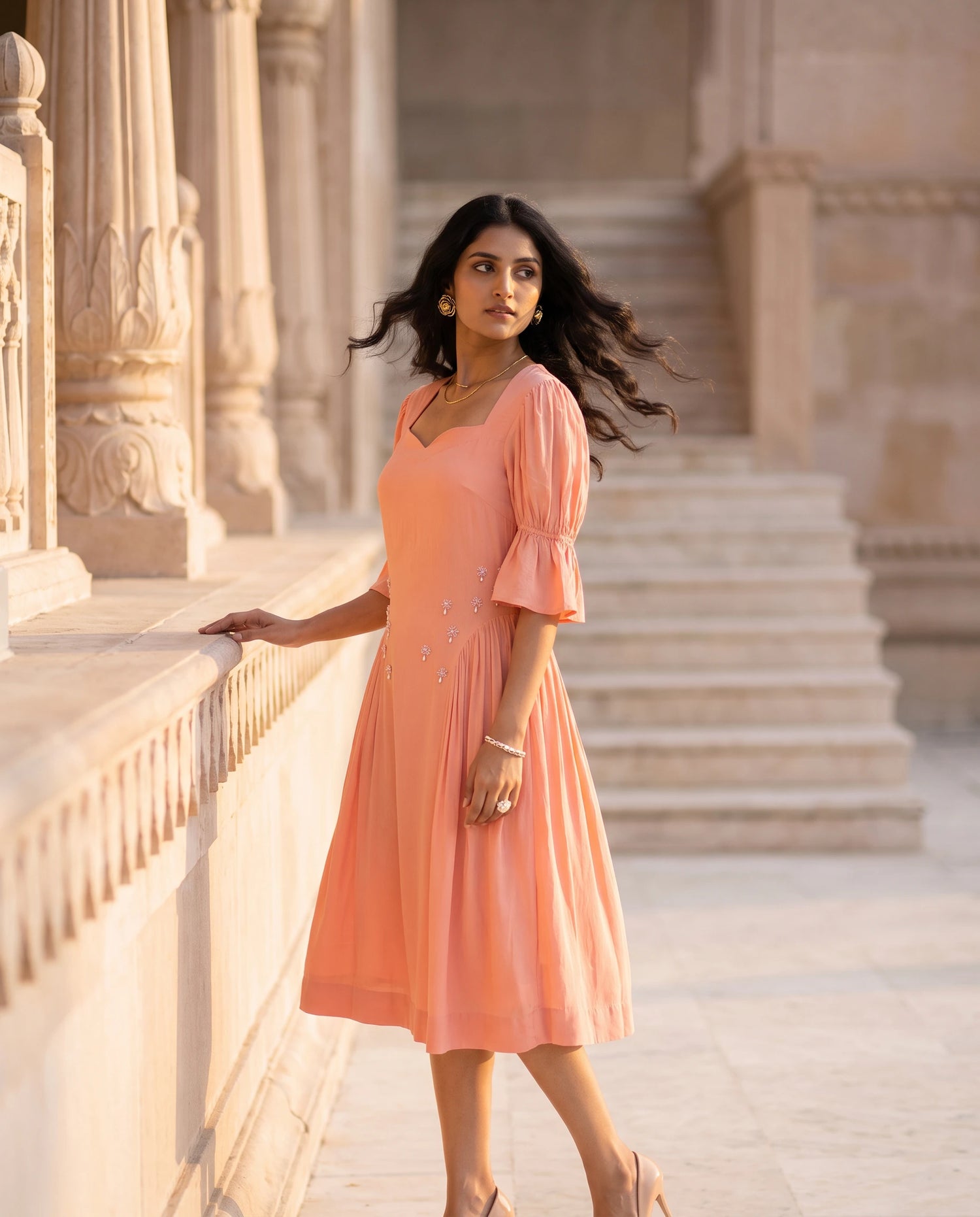 Blush Midi Dress