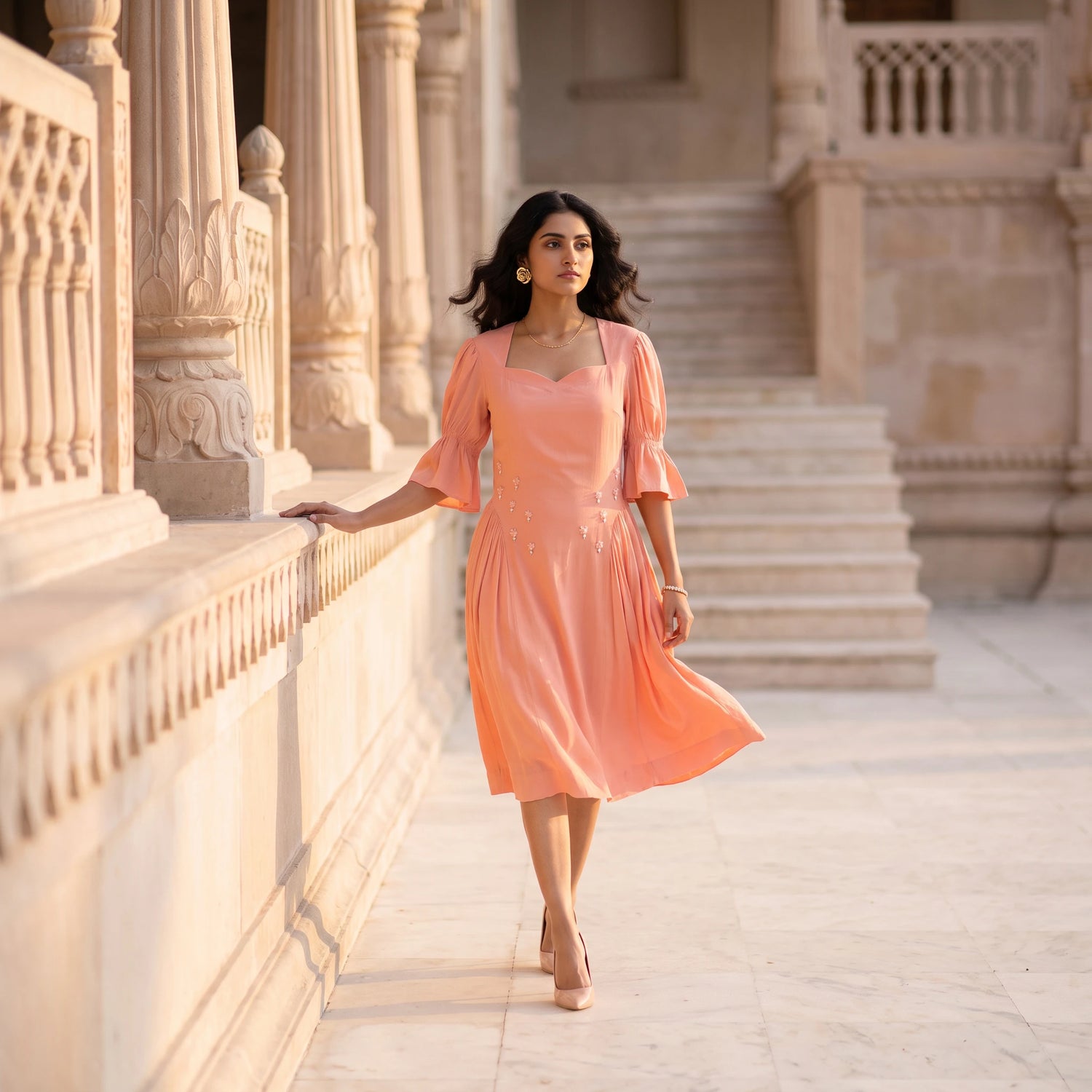 Blush Midi Dress