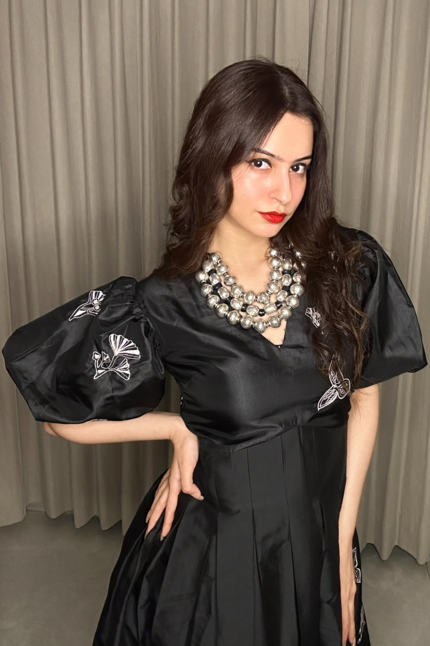 PREETIKA BHASIN - AIRA BOX PLEATED DRESS