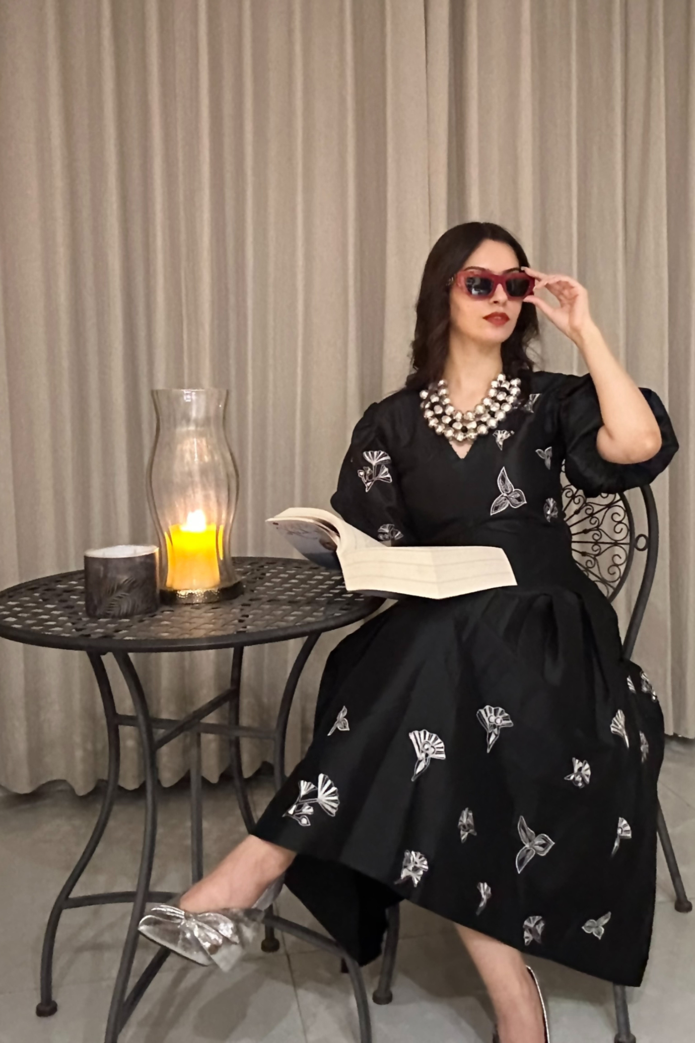 PREETIKA BHASIN - AIRA BOX PLEATED DRESS