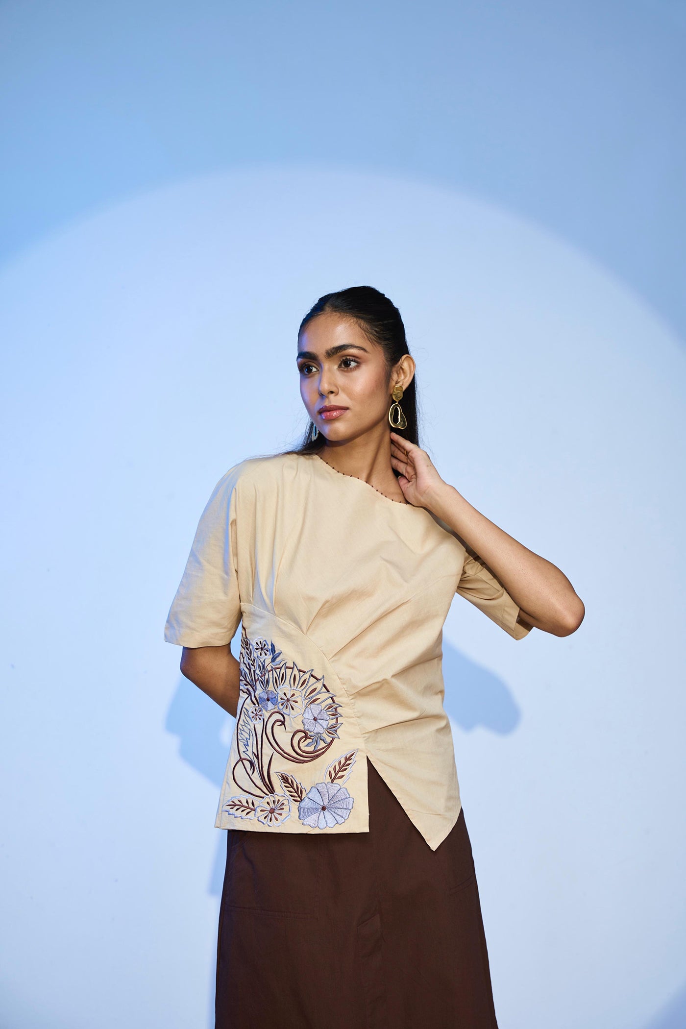 LEHR PEPLUM TOP