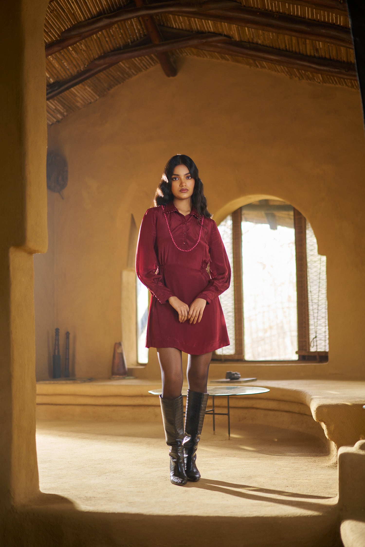 EESH DOUBLE COLLAR DRESS