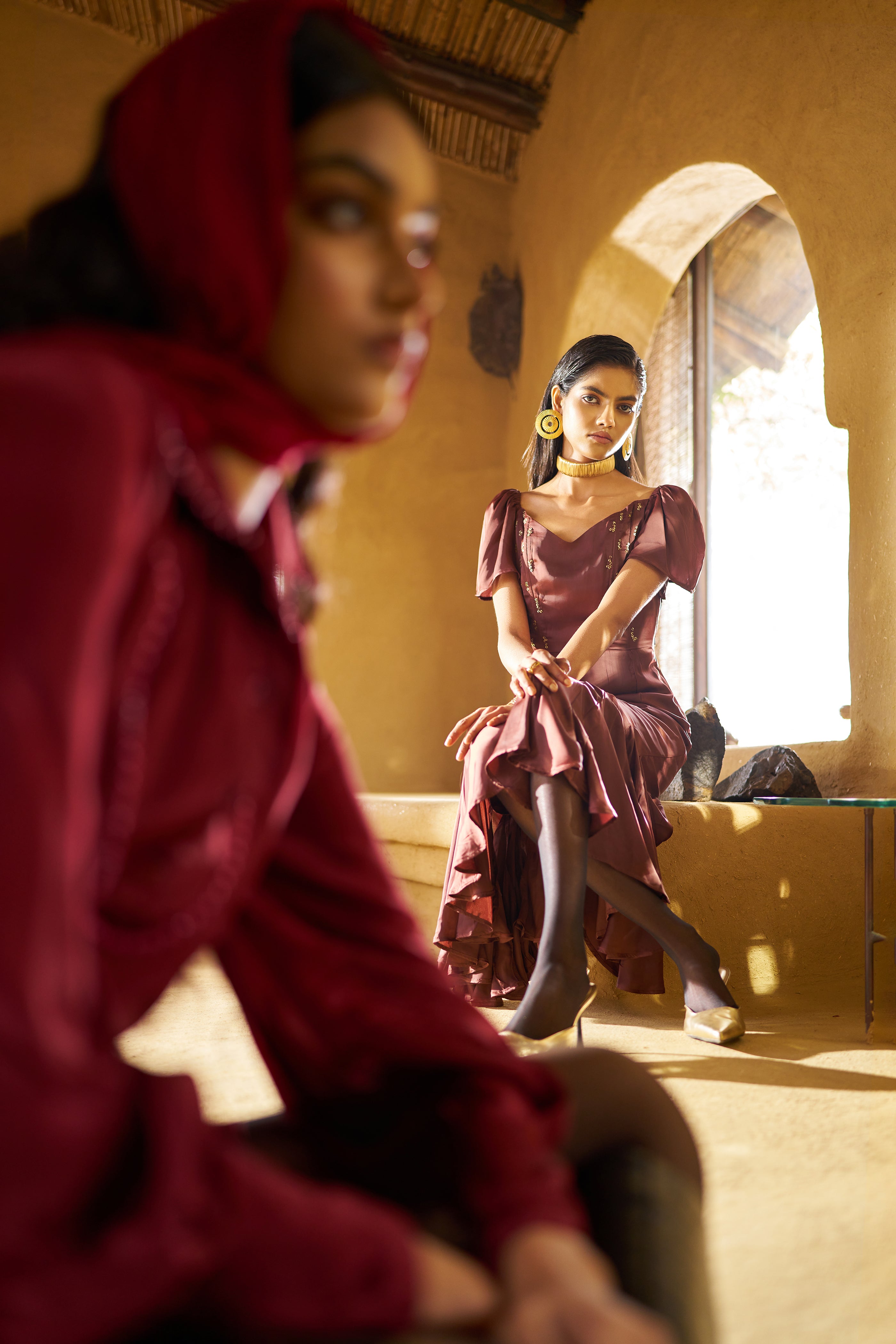 EESH DOUBLE COLLAR DRESS