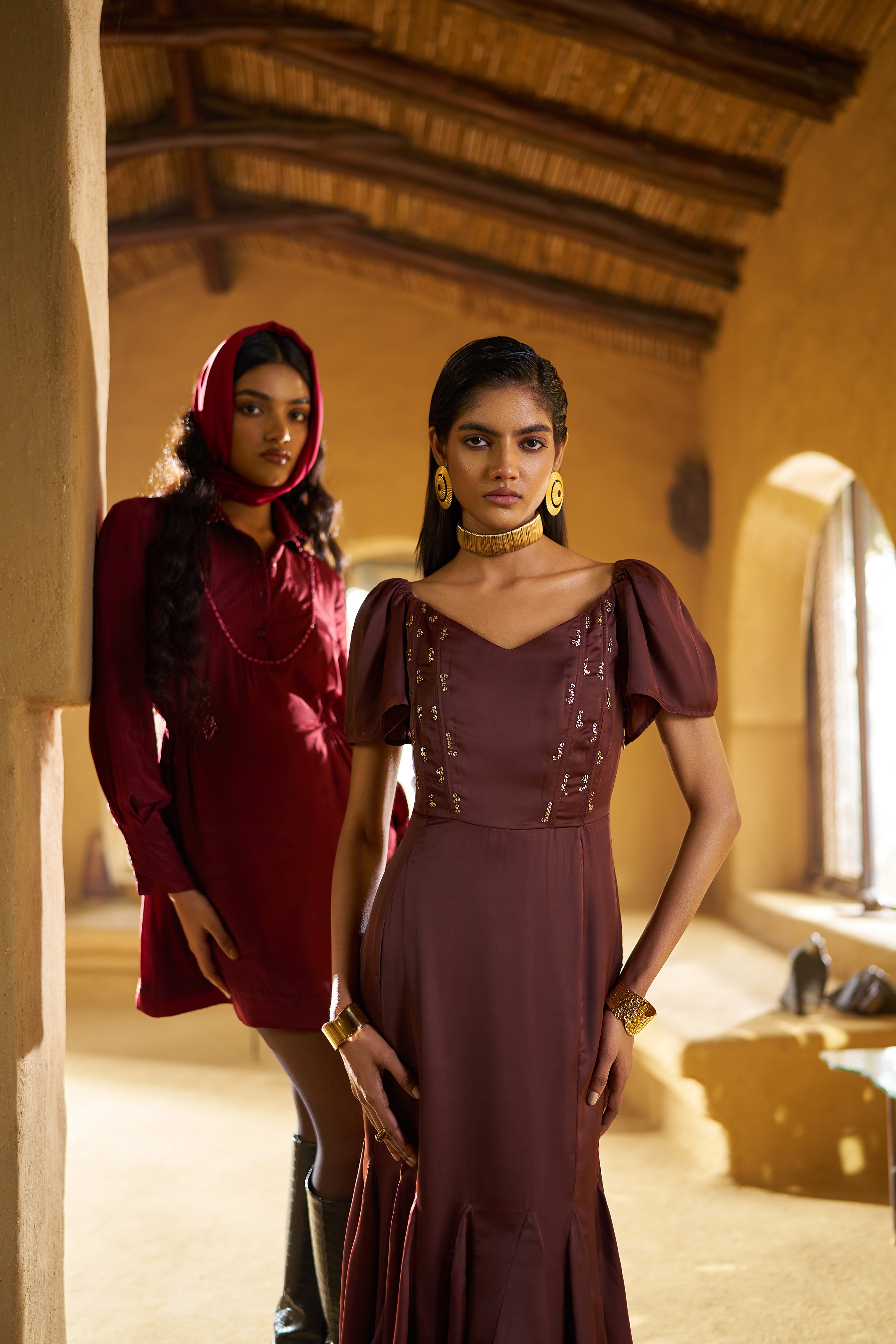 EESH DOUBLE COLLAR DRESS