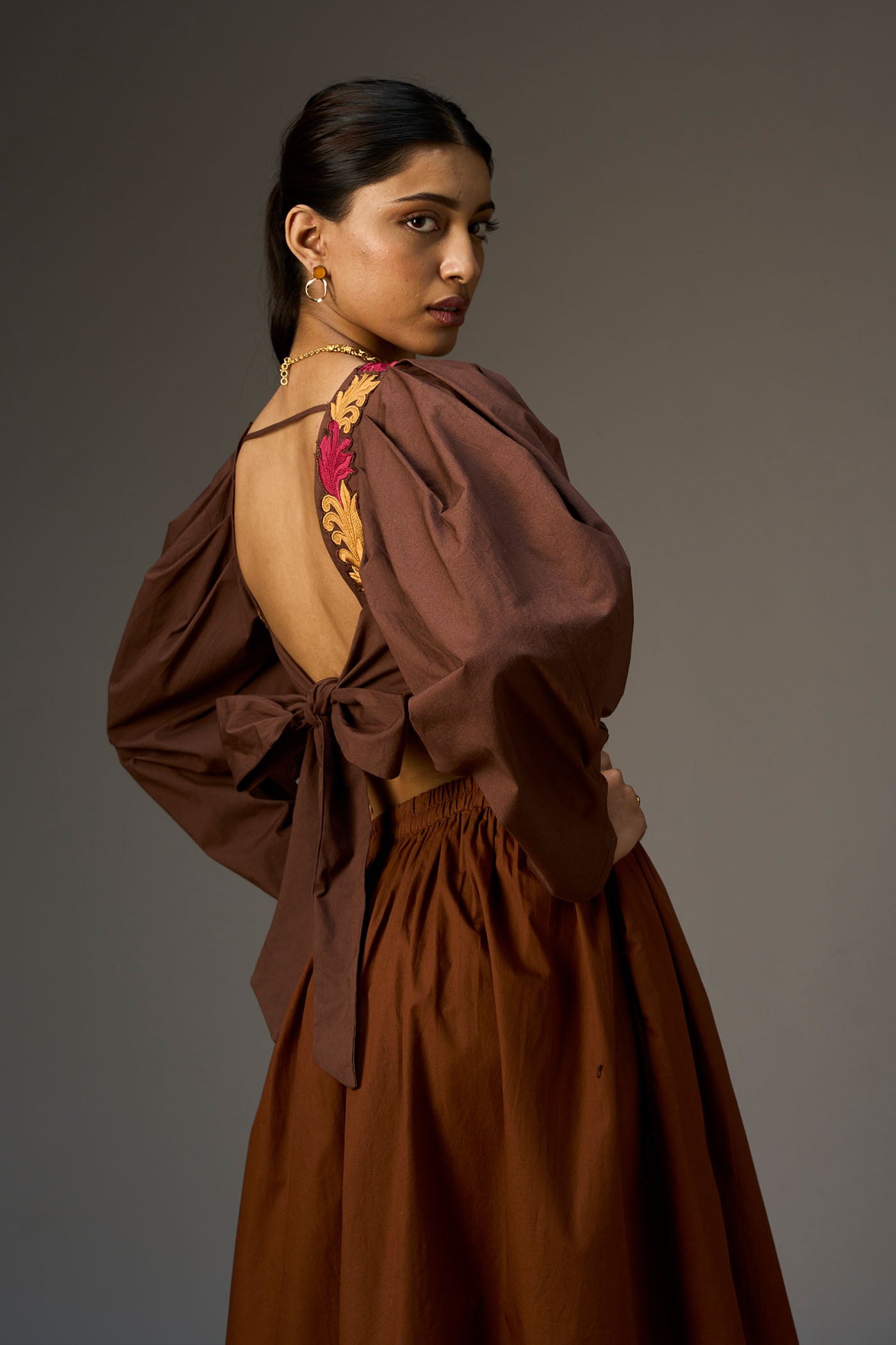 LEHR WRAP CROPPED TOP