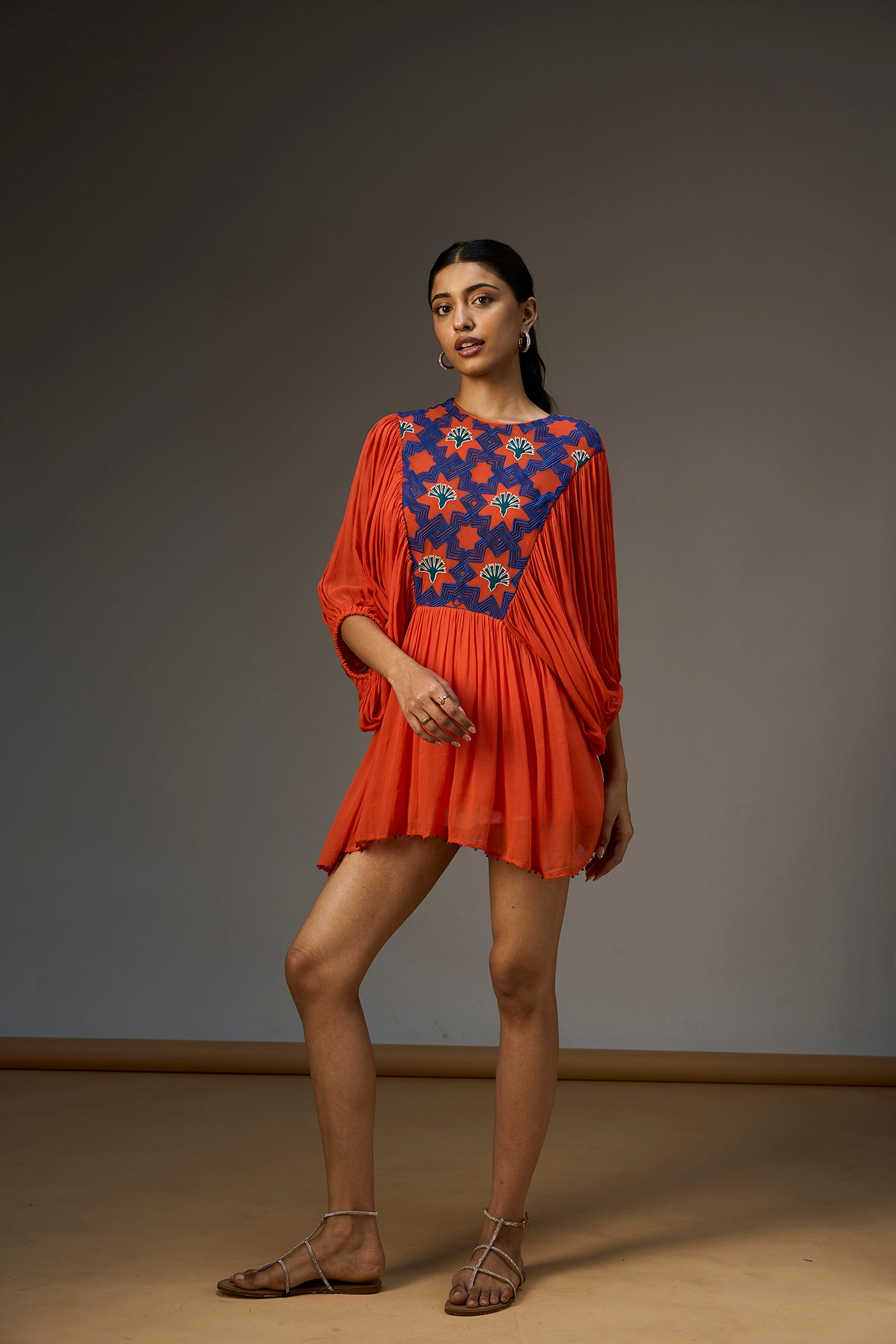 LEHR GATHERED DRESS