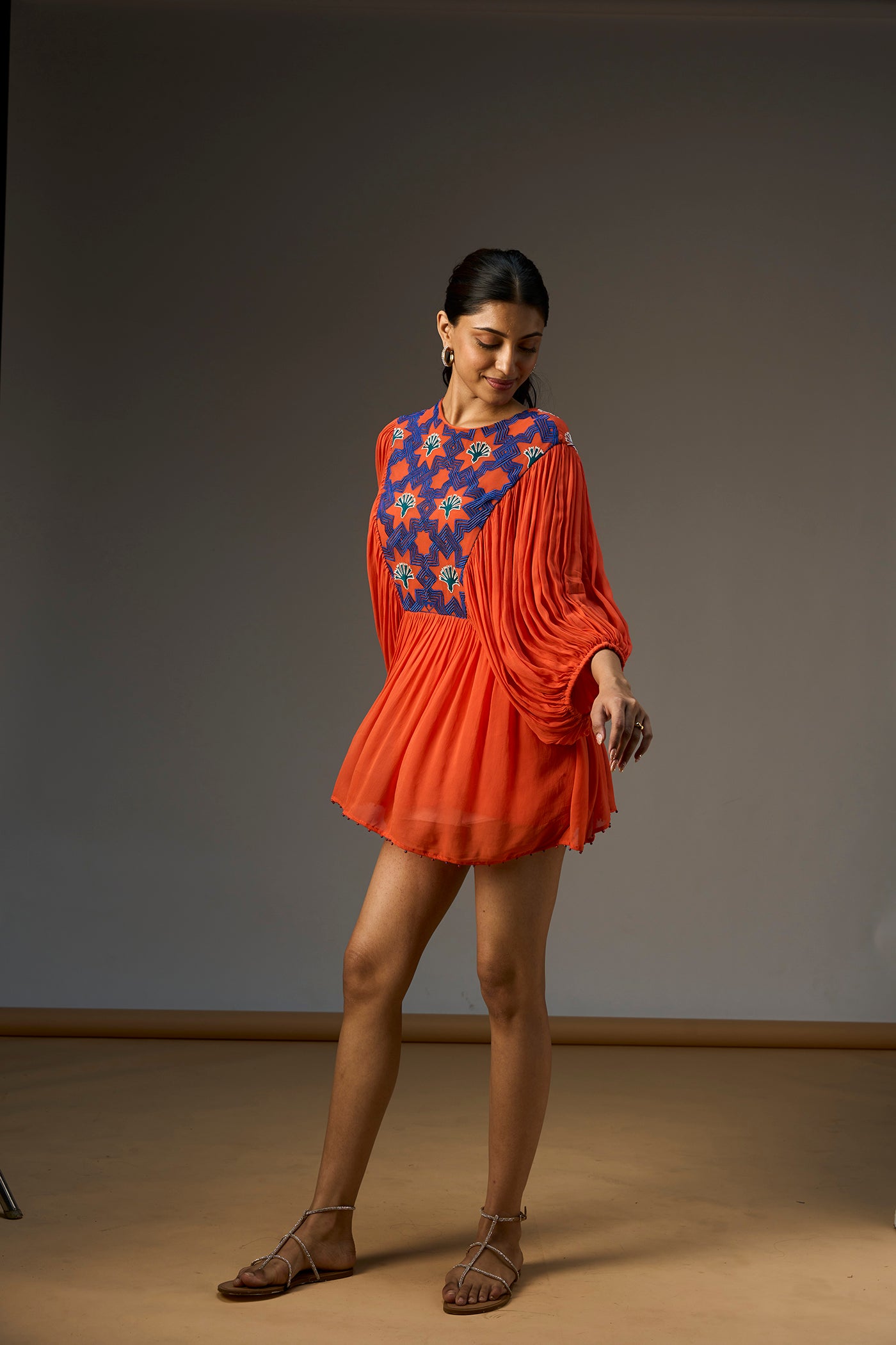 LEHR GATHERED DRESS