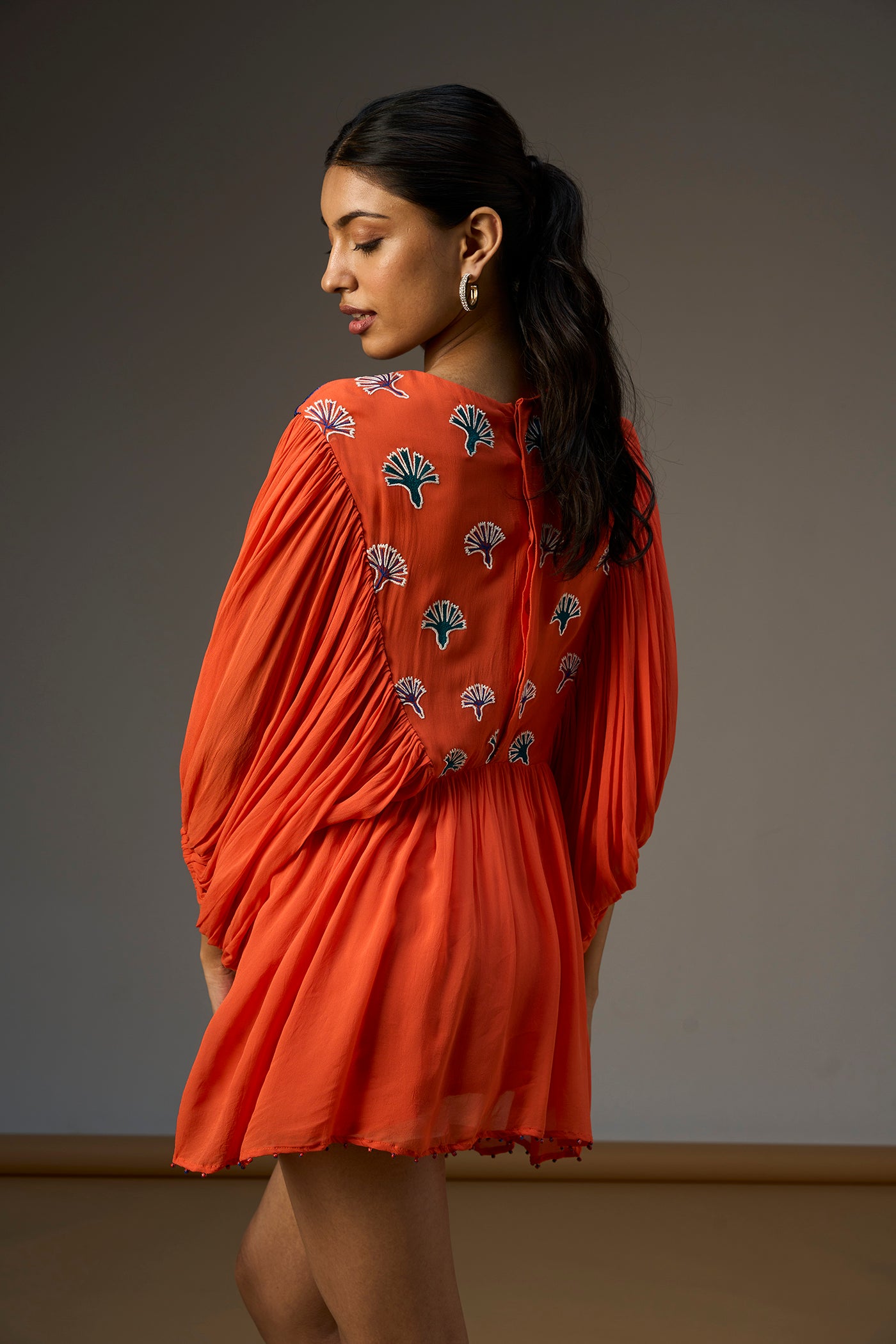 LEHR GATHERED DRESS