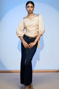 LEHR BOW TIE CROPPED TOP