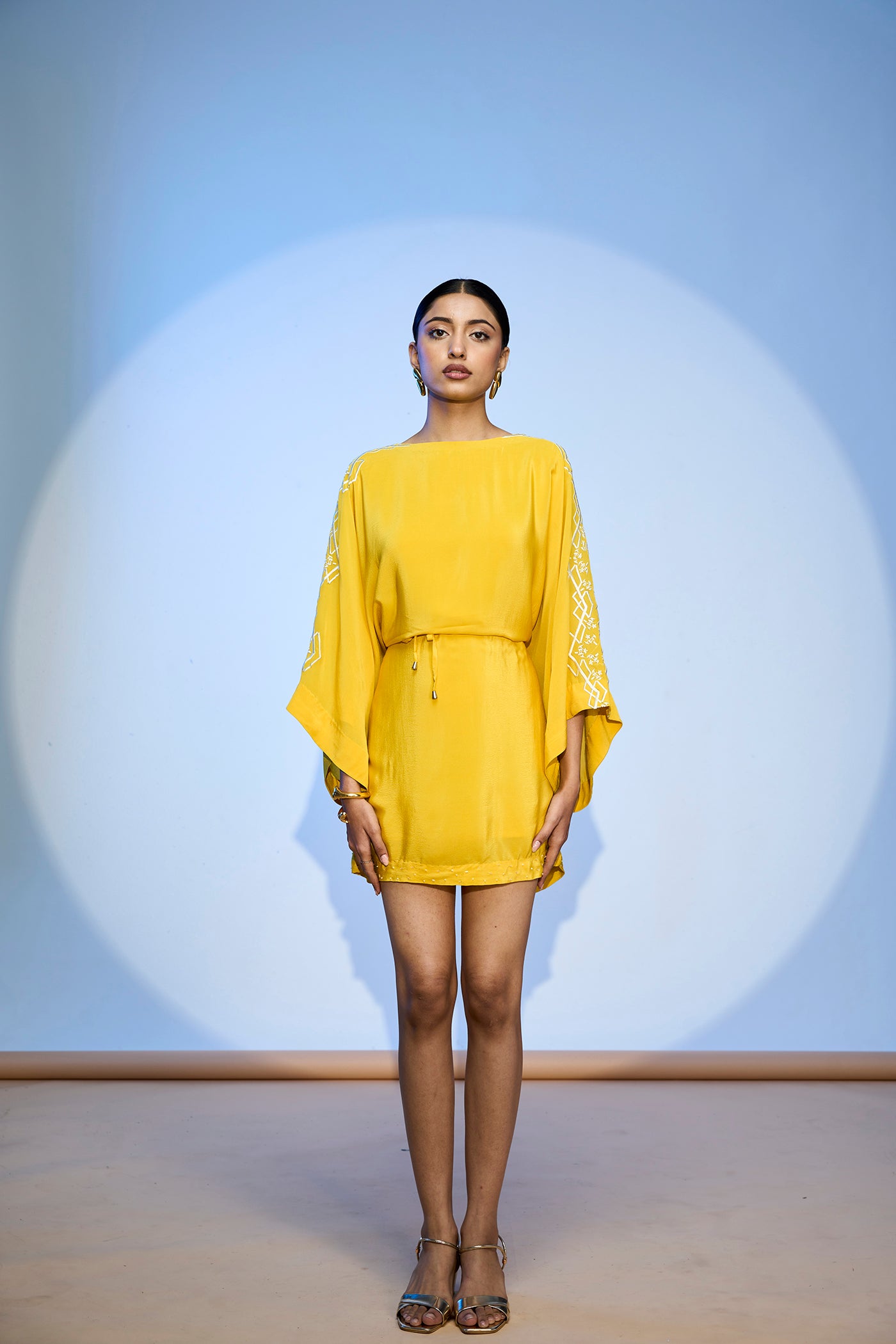 LEHR KAFTAN MINI DRESS