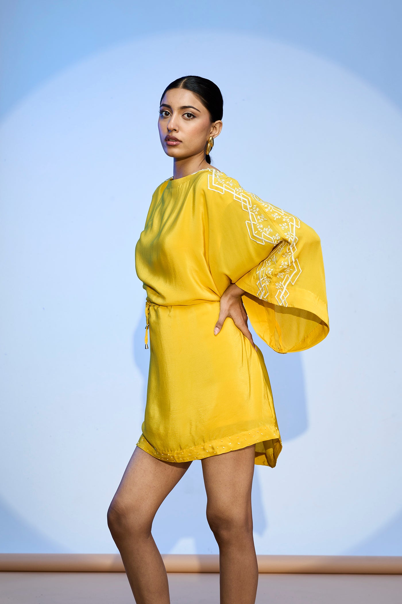 LEHR KAFTAN MINI DRESS