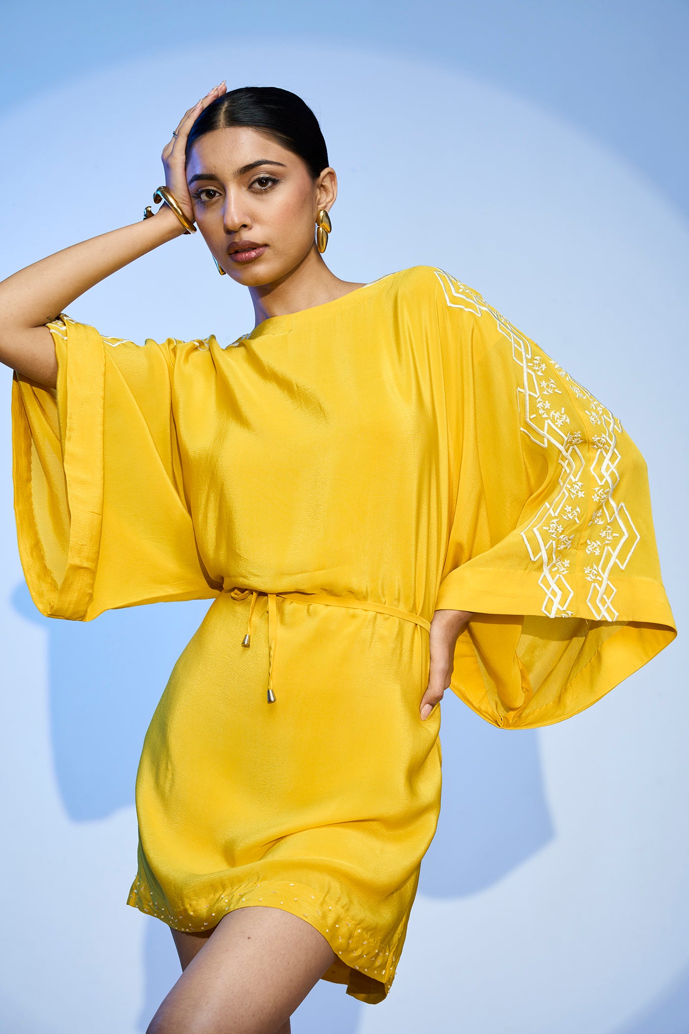 LEHR KAFTAN MINI DRESS
