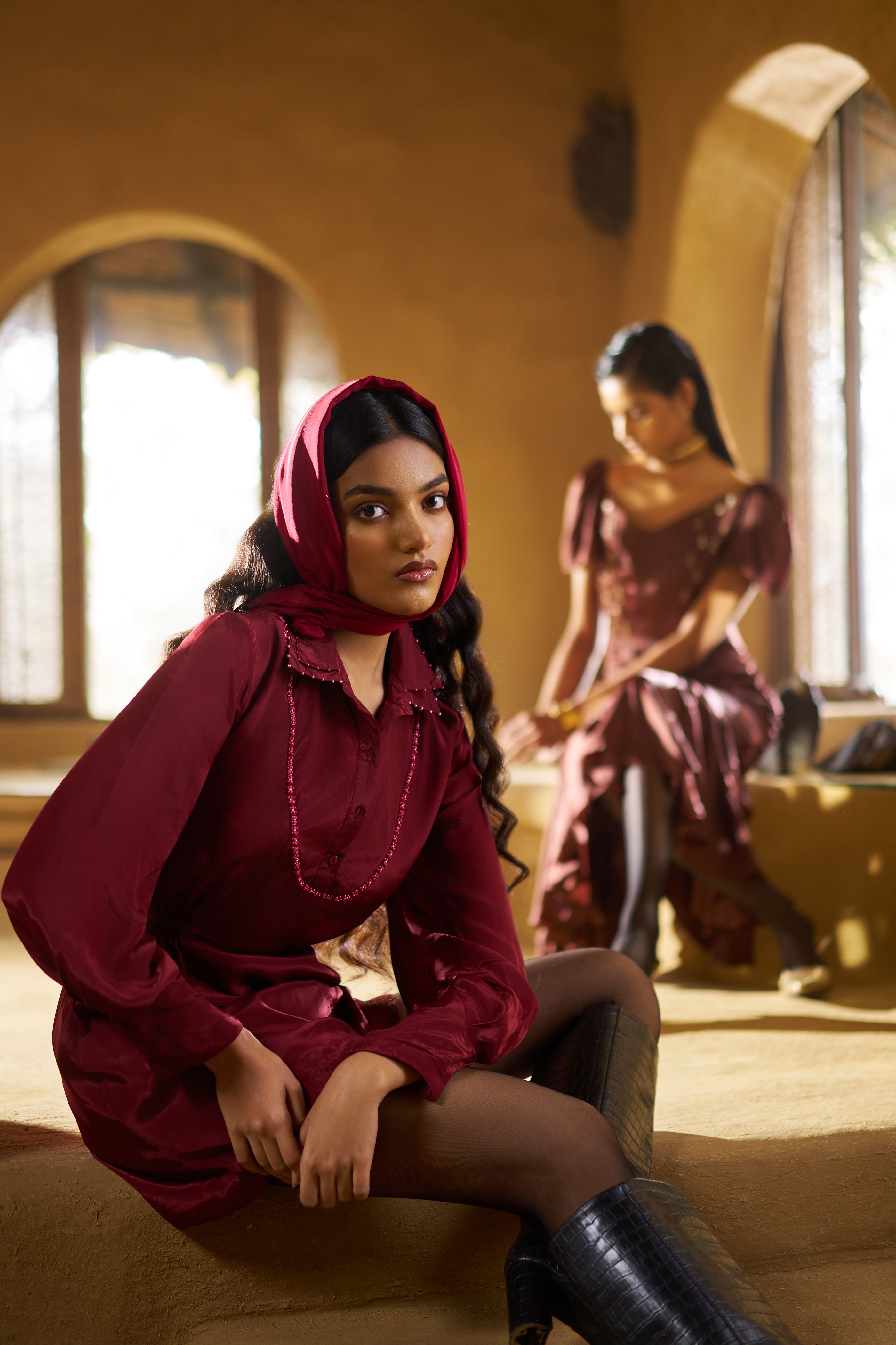 EESH DOUBLE COLLAR DRESS