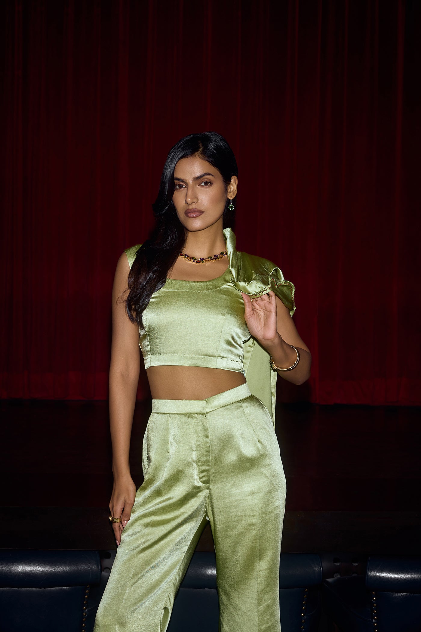 AIRA ARTISTIC LAPEL COLLAR BLAZER CO-ORD