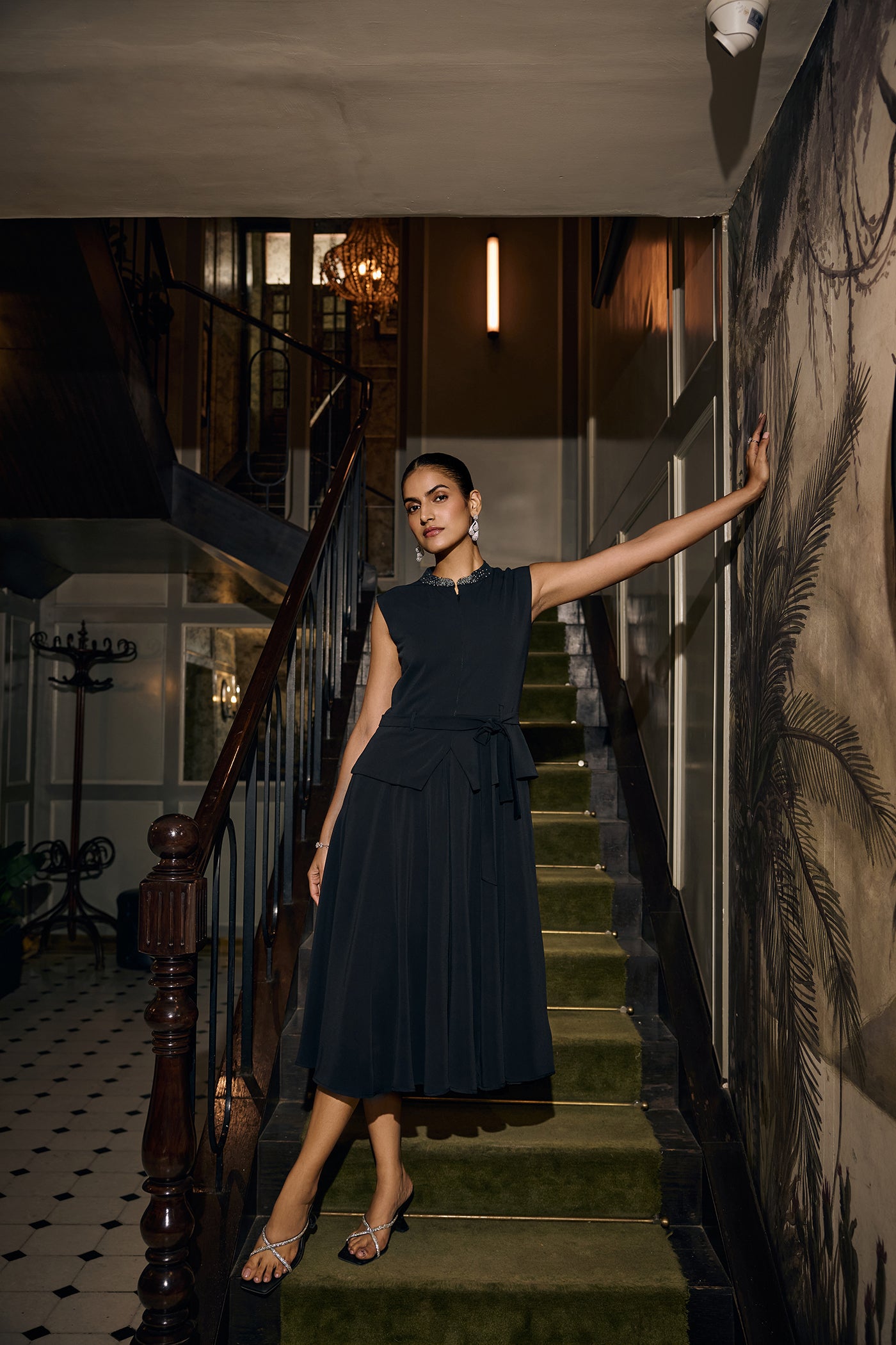 AIRA PEPLUM DRESS
