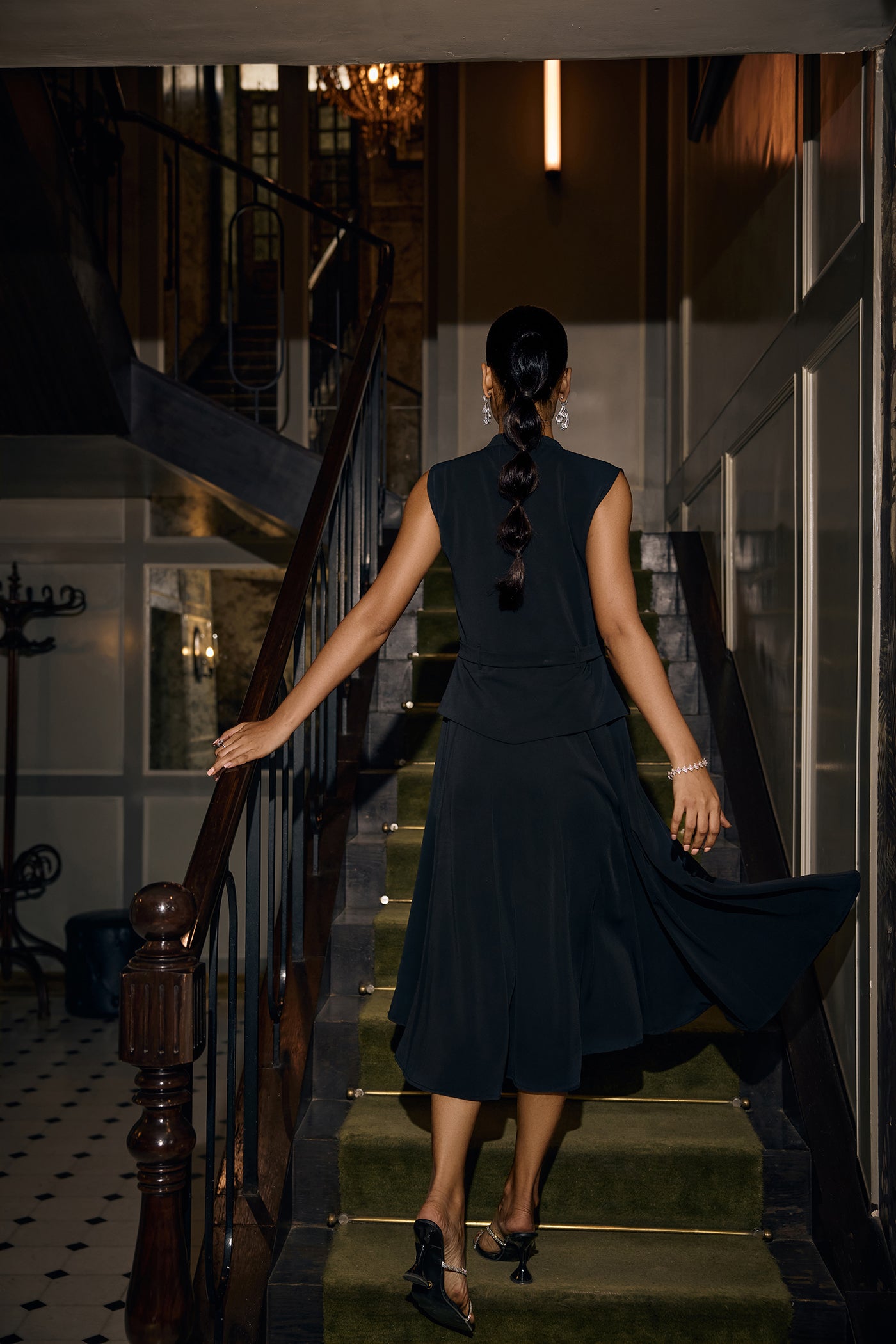 AIRA PEPLUM DRESS