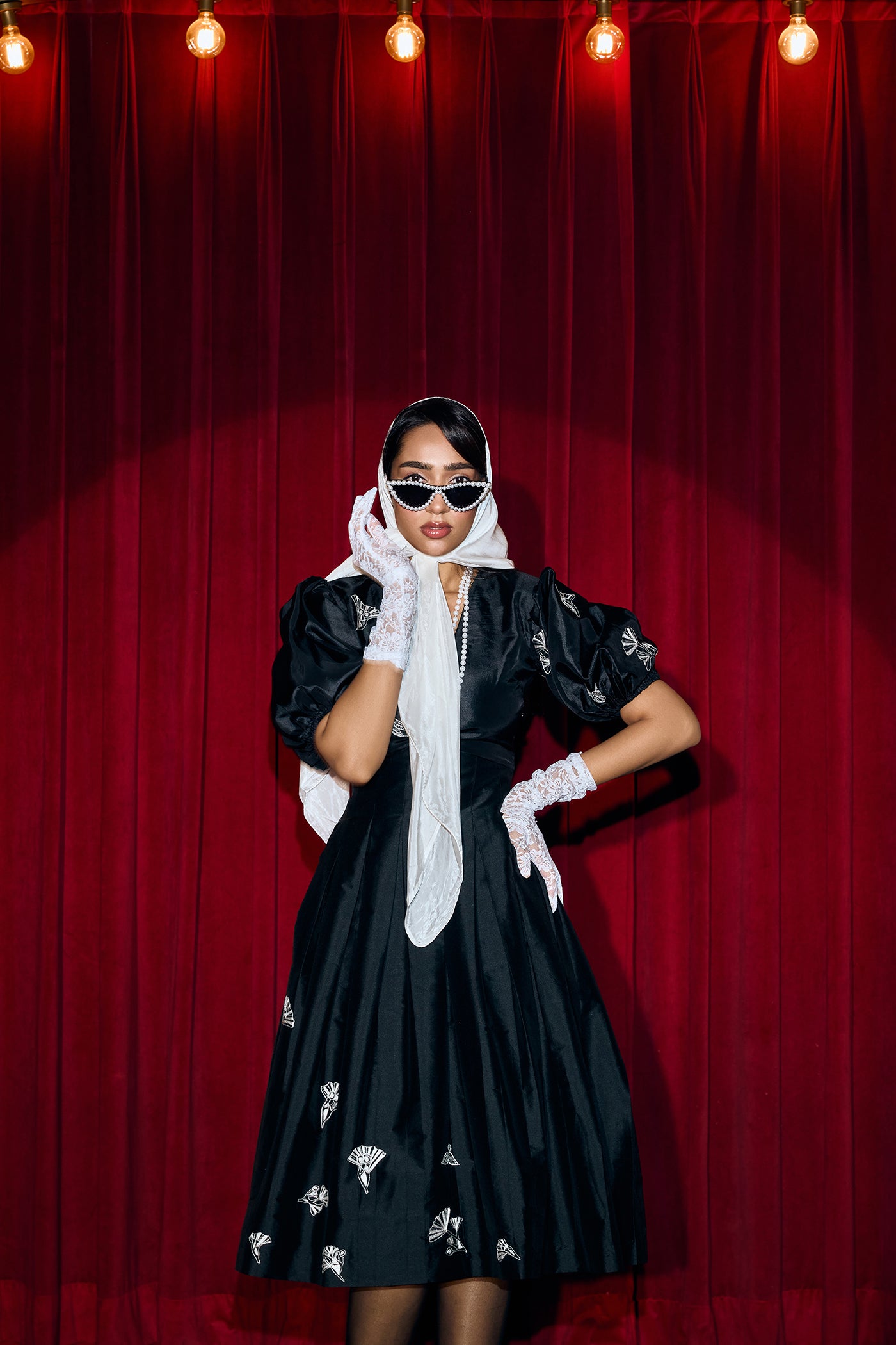 AIRA BOX PLEATED DRESS