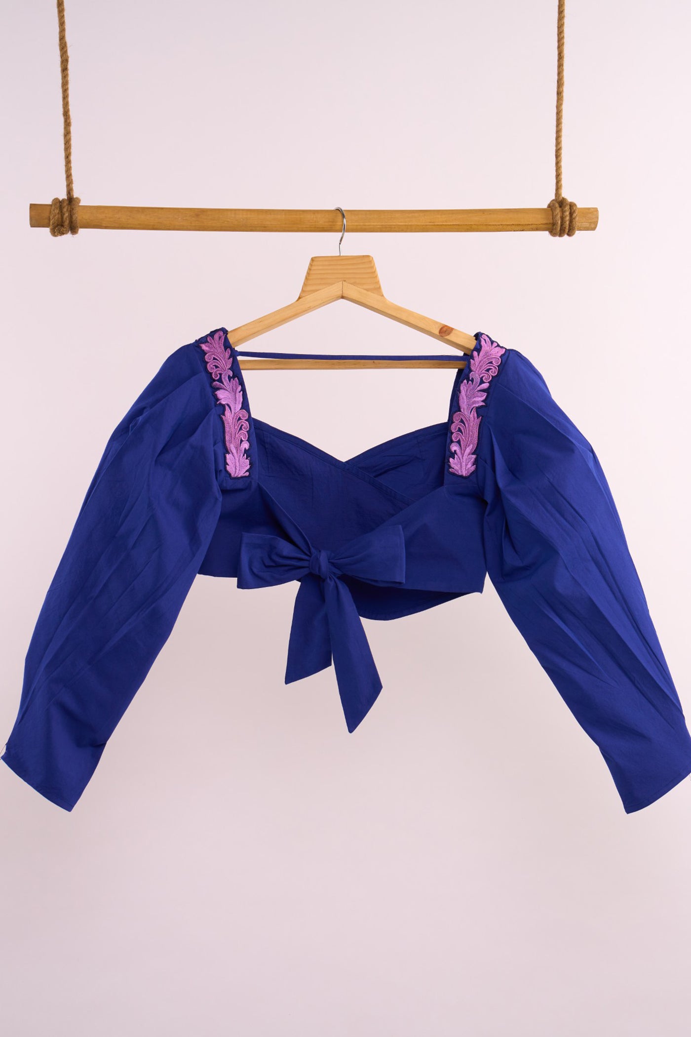 LEHR WRAP CROPPED TOP