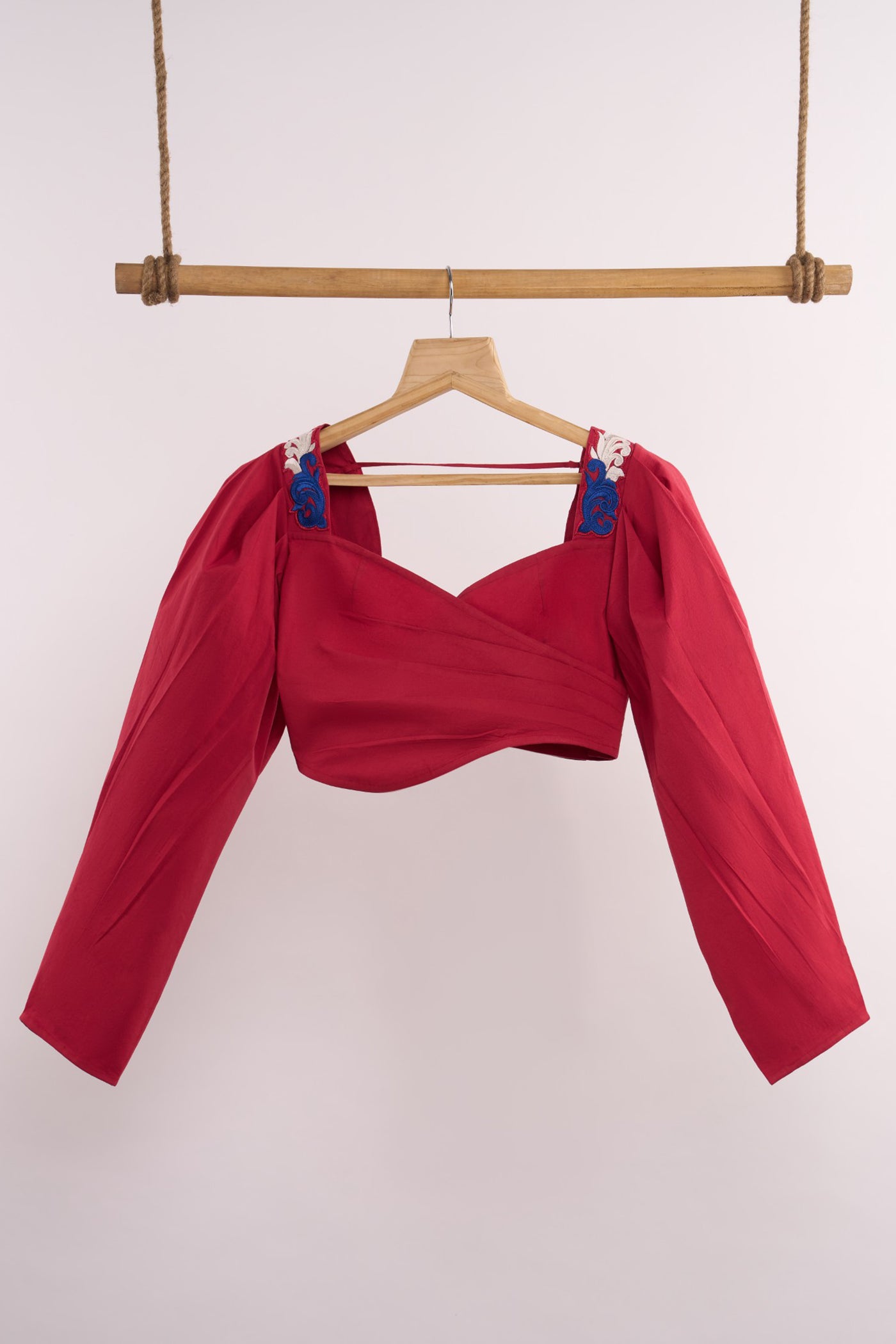 LEHR WRAP CROPPED TOP
