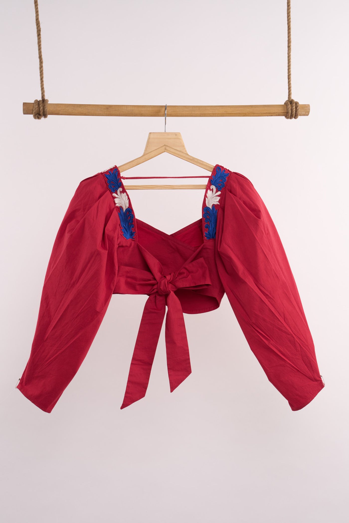 LEHR WRAP CROPPED TOP