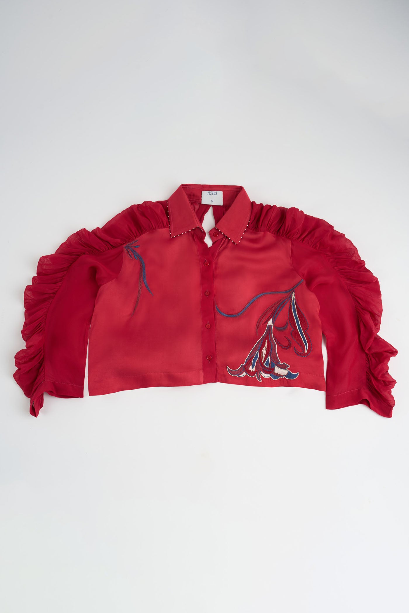 LEHR BOW TIE CROPPED SHIRT
