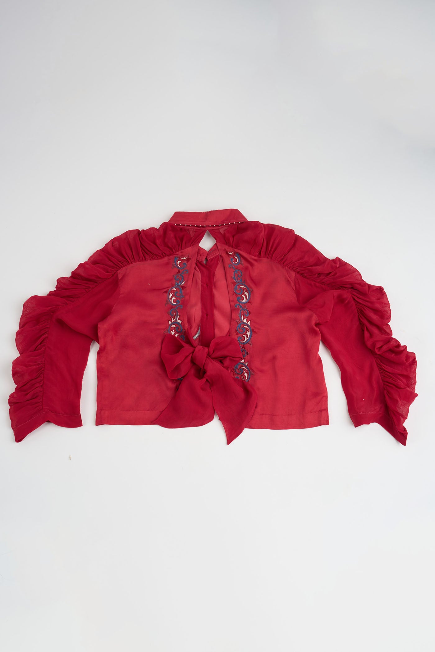 LEHR BOW TIE CROPPED SHIRT