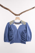 LEHR BOW TIE CROPPED TOP