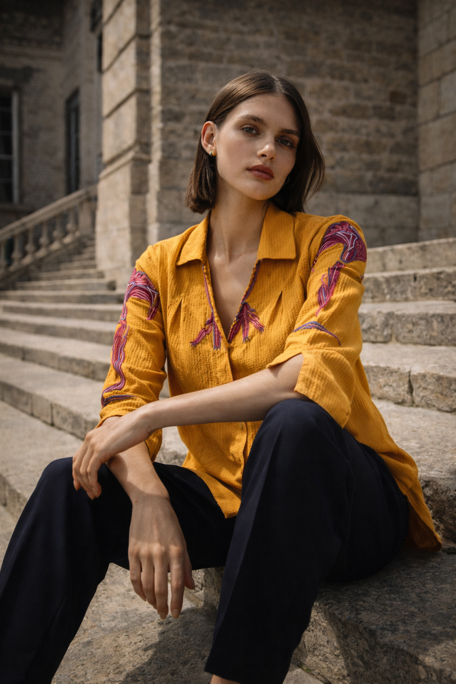LEHR PLEATED SHIRT