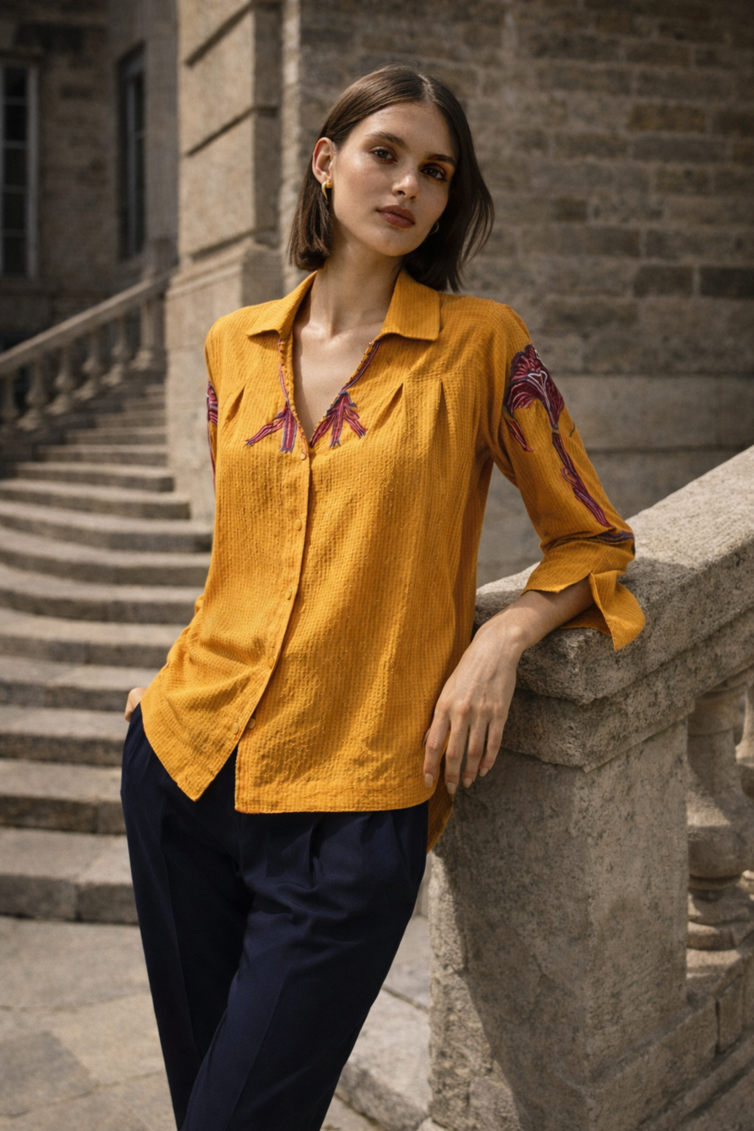 LEHR PLEATED SHIRT
