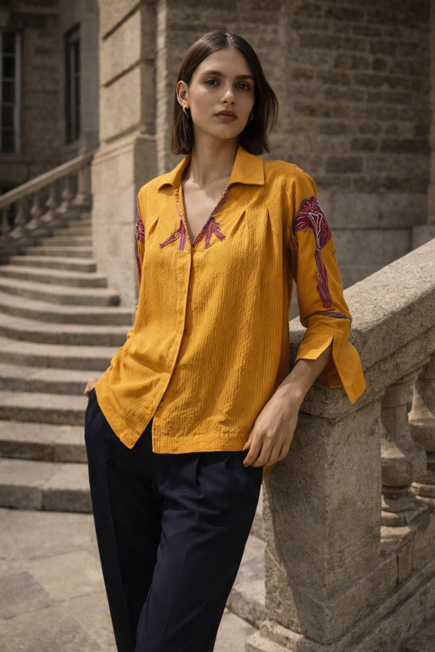 LEHR PLEATED SHIRT