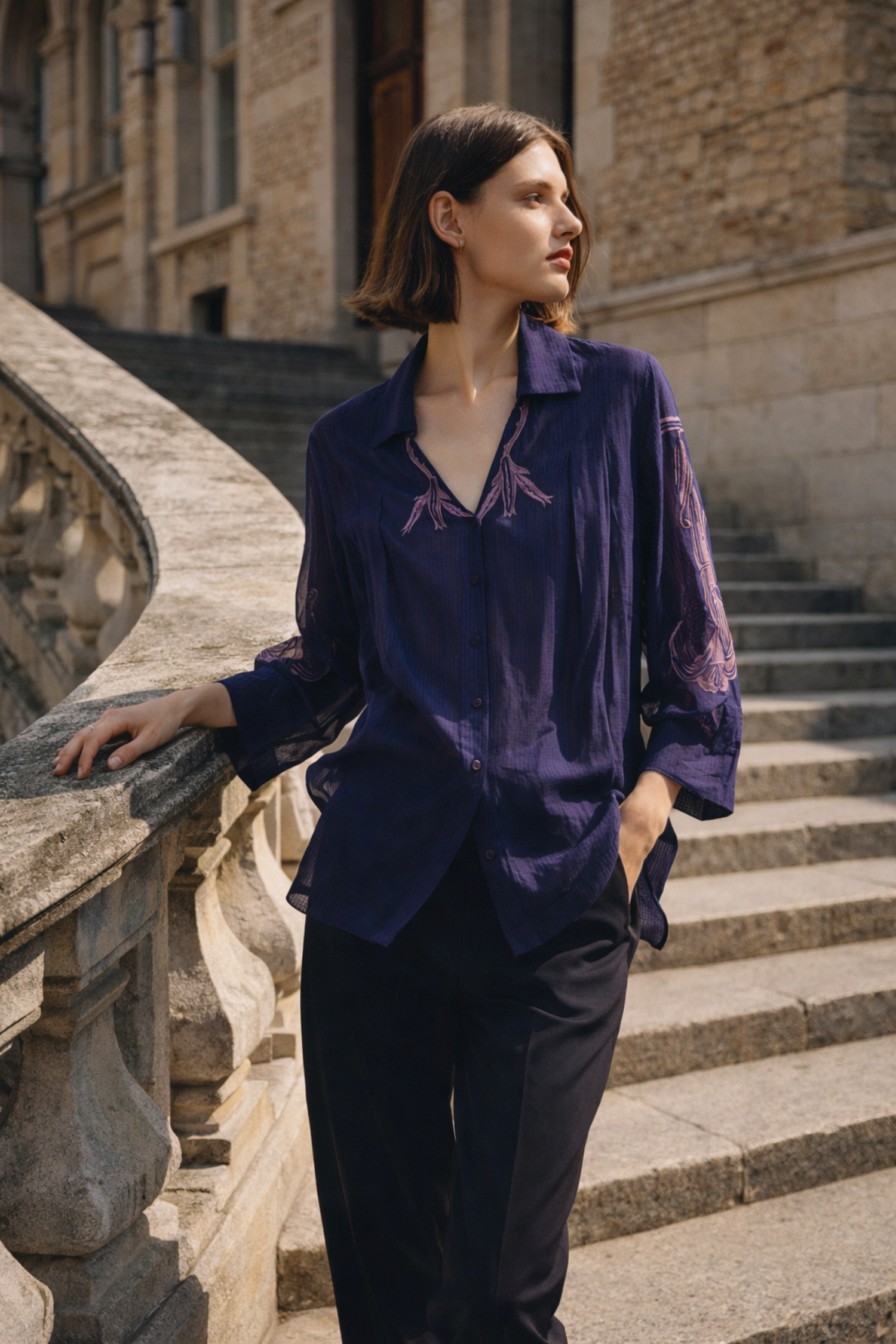 LEHR PLEATED SHIRT