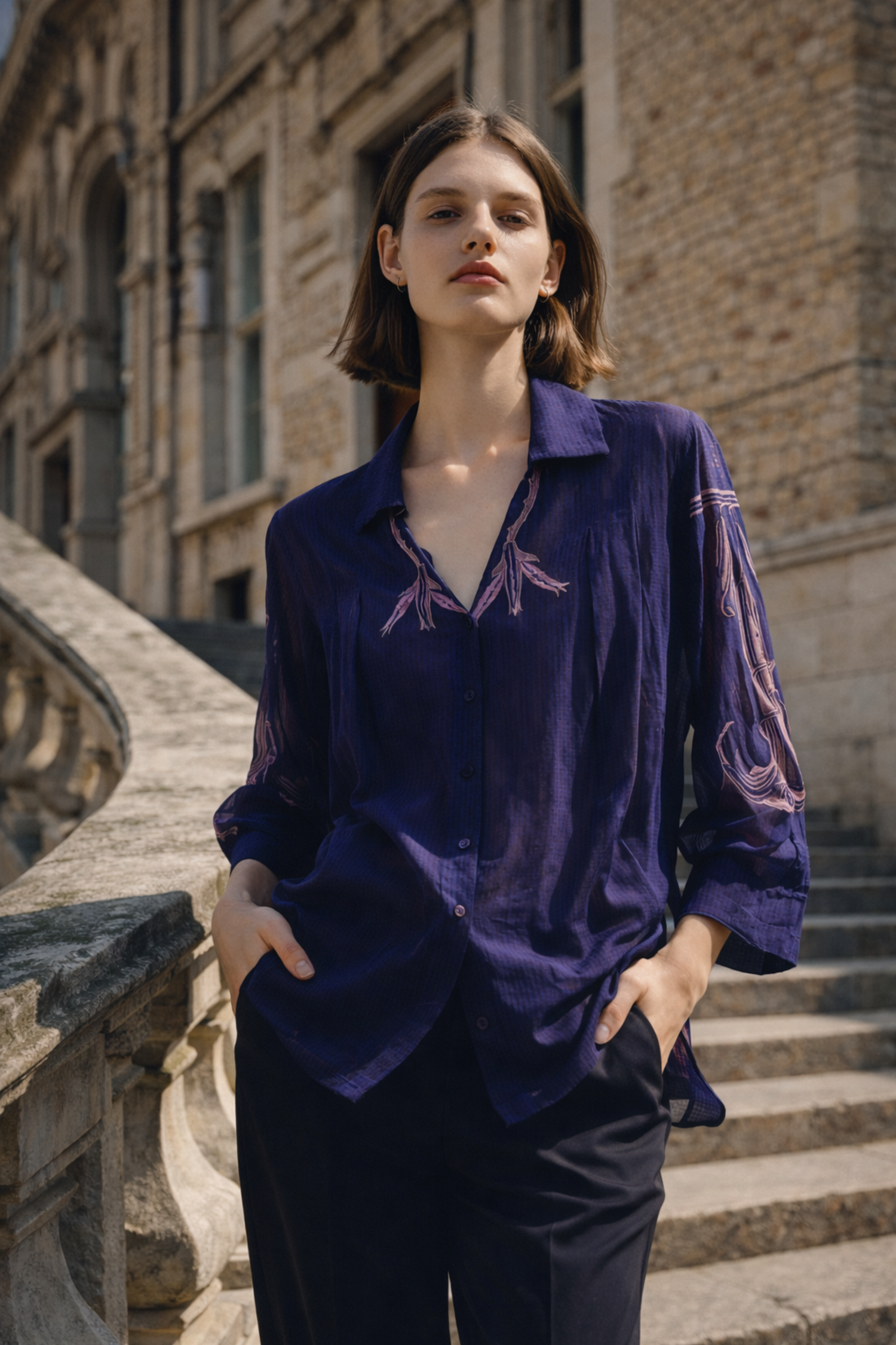LEHR PLEATED SHIRT