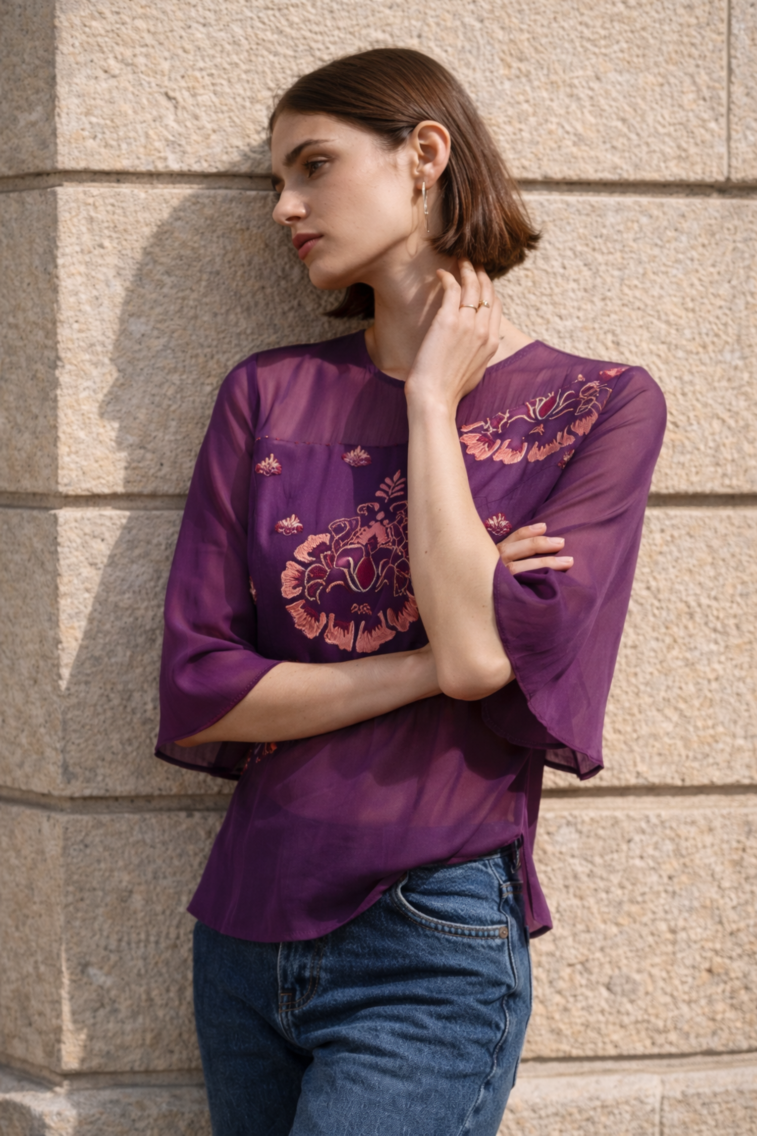 LEHR SHEER TOP