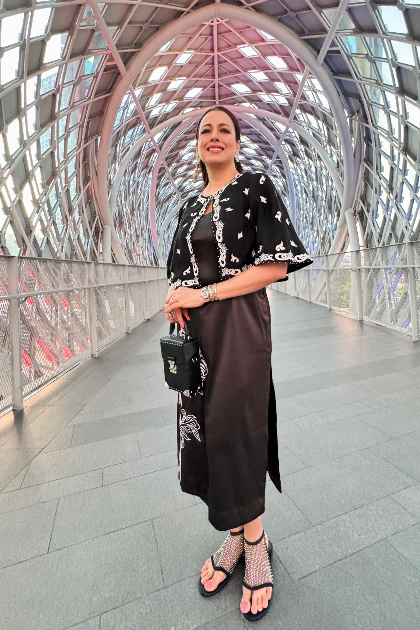SHILLPA KATARIA SINGH - LEHR MIDI DRESS WITH CAPE